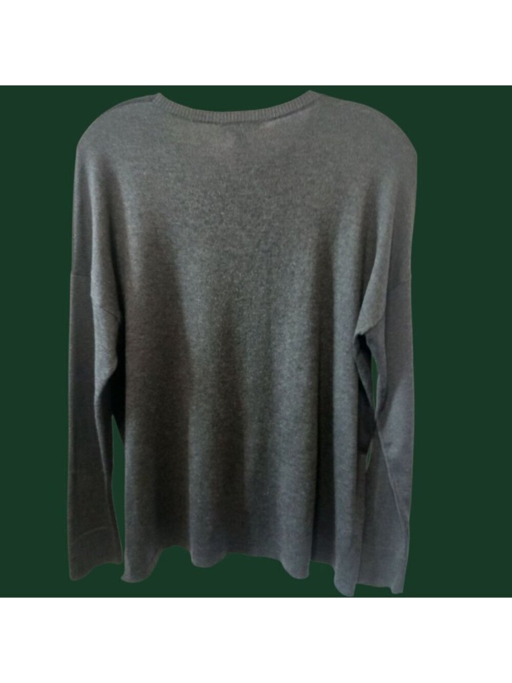 Eileen Fisher Womens Tunic Color Block Crewneck Long Sleeve Gray Xsmall - Picture 2 of 9